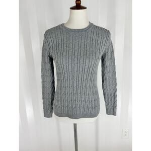 KAREN SCOTT Women’s Sparkling Silver Sweater Sz M